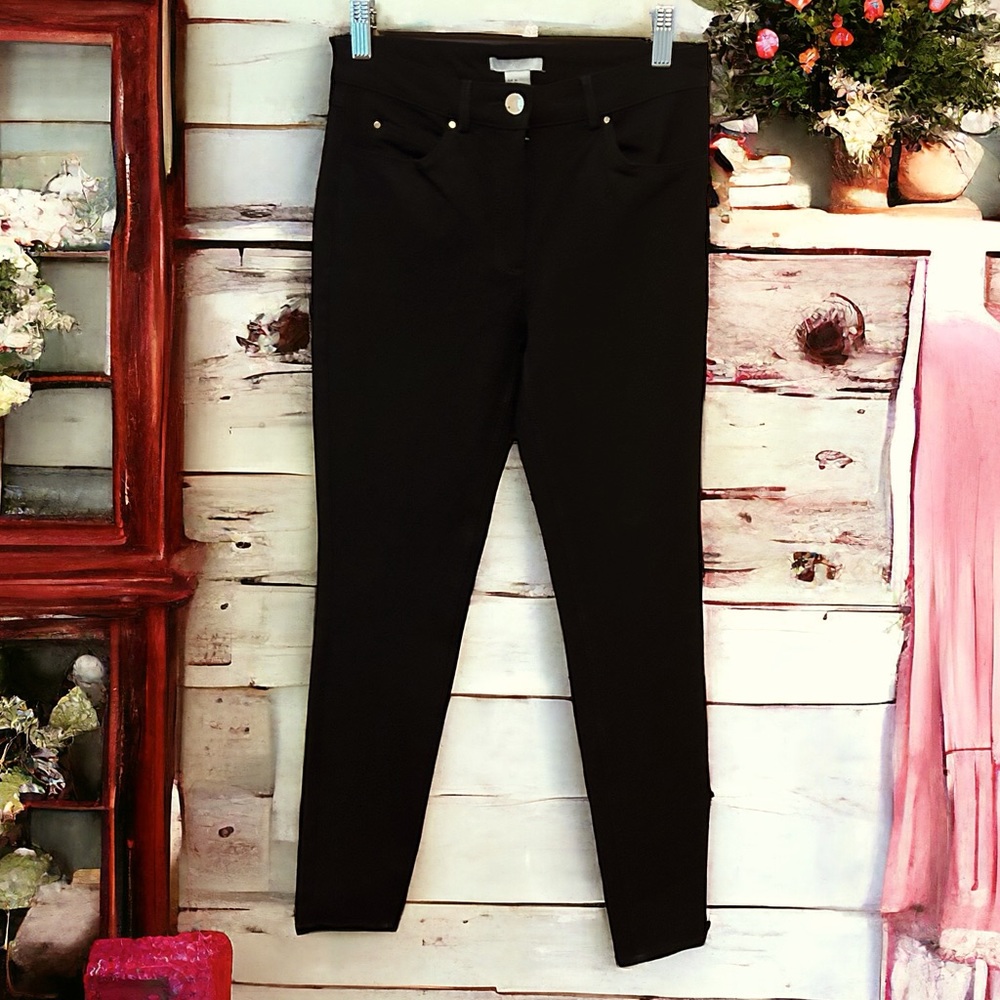 NWOT Black H&M Slim Stretchy Black Jean Pants Size 2